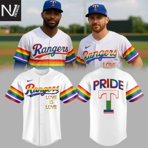 Texas Rangers Pride Month 2025 Love Is Love Baseball Jersey
