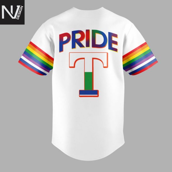 Texas Rangers Pride Month 2025 Love Is Love Baseball Jersey
