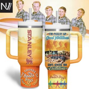 The Beach Boys The Sounds Of Summer Tour Tumbler With Handle And Straw