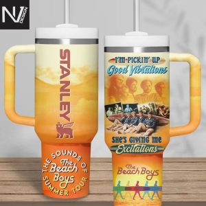 The Beach Boys The Sounds Of Summer Tour Tumbler With Handle And Straw