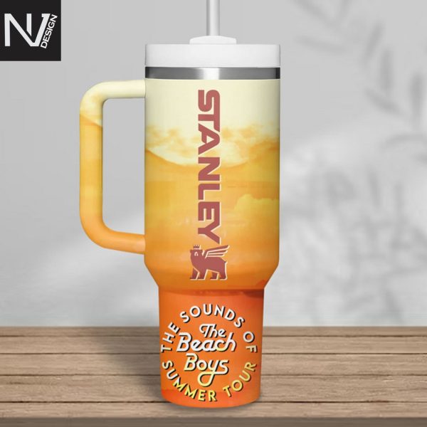 The Beach Boys The Sounds Of Summer Tour Tumbler With Handle And Straw