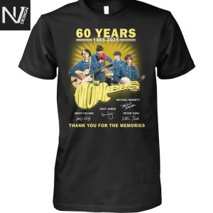 The Monkees 60 Years 1965-2025 Signature Thank You For The Memories Unisex T-Shirt