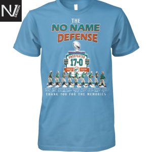 The No Name Defense Miami Dolphins Signature Thank You For The Memories Unisex T-Shirt
