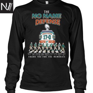 The No Name Defense Miami Dolphins Signature Thank You For The Memories Unisex T-Shirt