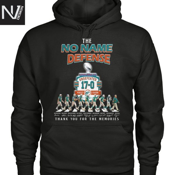 The No Name Defense Miami Dolphins Signature Thank You For The Memories Unisex T-Shirt