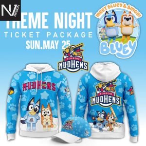 Toledo Mud Hens x Bluey Blue Hoodie