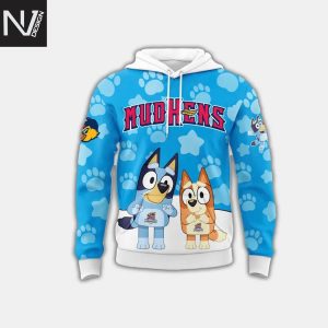 Toledo Mud Hens x Bluey Blue Hoodie