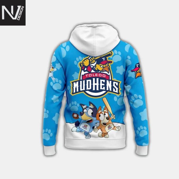 Toledo Mud Hens x Bluey Blue Hoodie