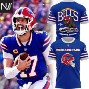 2025 Buffalo Bills Red Helmets Back 3D T-Shirt