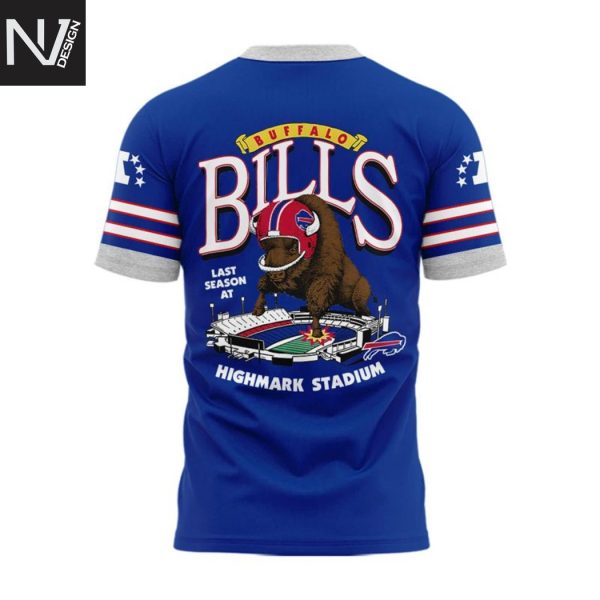 2025 Buffalo Bills Red Helmets Back 3D T-Shirt