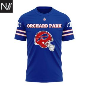 2025 Buffalo Bills Red Helmets Back  Farewell Season 3D T-Shirt