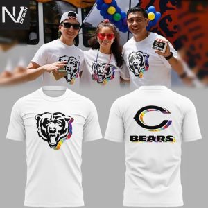 2025 Celebrate Pride Chicago Bears 3D T-Shirt