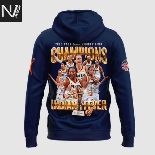 2025 WNBA Commissioner Cup Champions Indiana Fever Hoodie