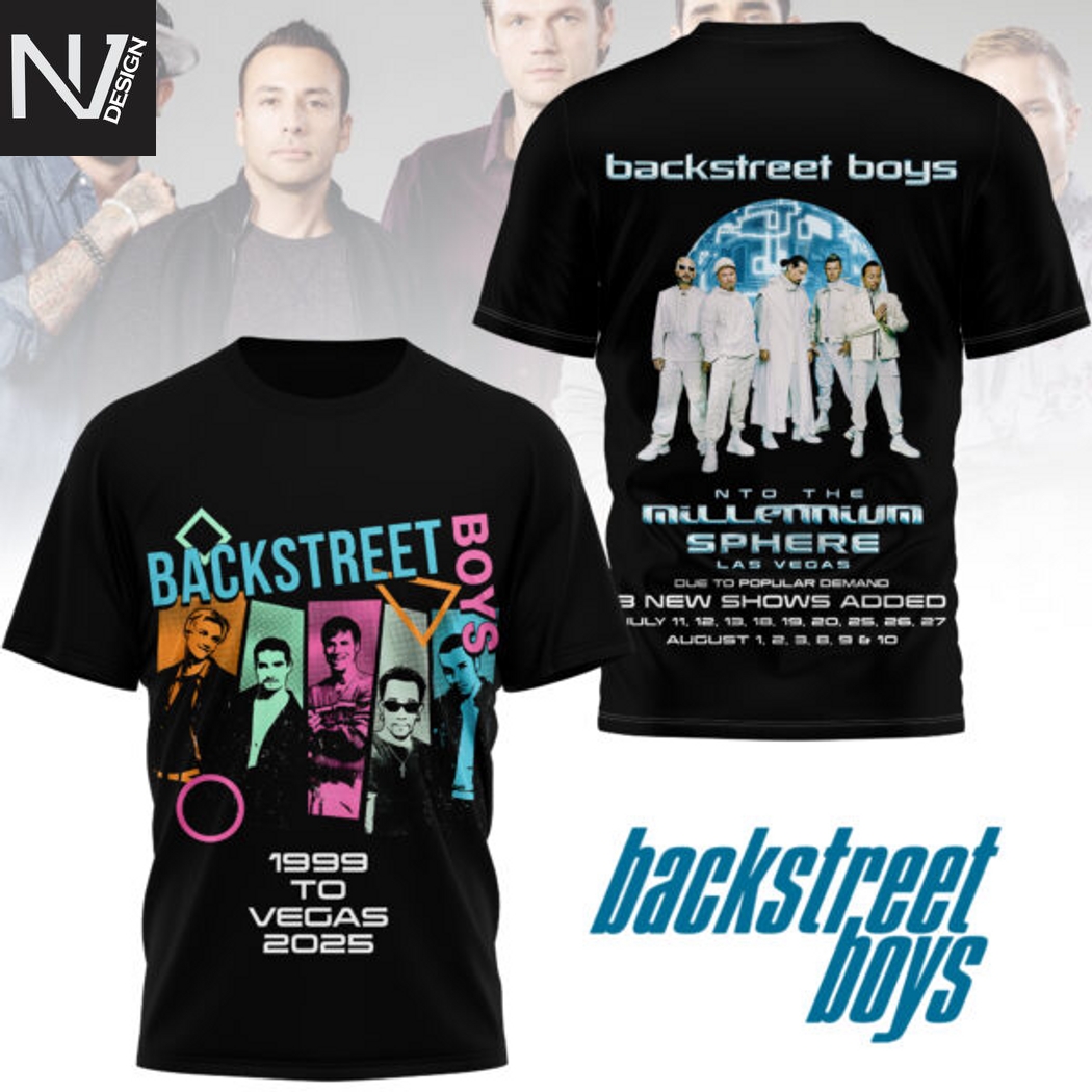 Backstreet Boys Into The Millennium Sphere 3D T-Shirt Backstreet Boys Into The Millennium Sphere 3D T-Shirt