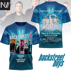 Backstreet Boys Into The Millennium Sphere 3D T-Shirt – Blue
