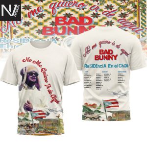 Bad Bunny No Me Quiero Ir De Aqui 3D T-Shirt
