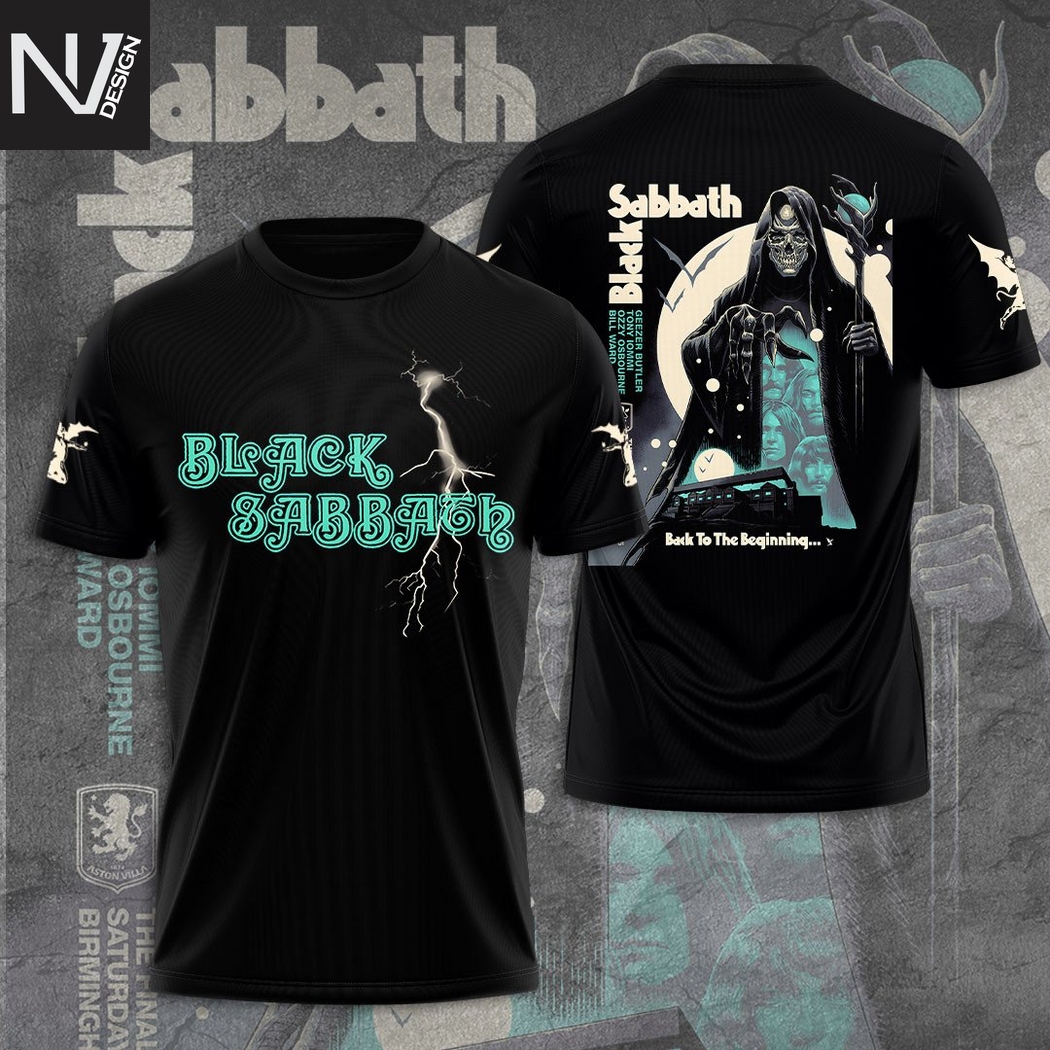 Black Sabbath Back To The Beginning 3D T-Shirt Black Sabbath Back To The Beginning 3D T-Shirt