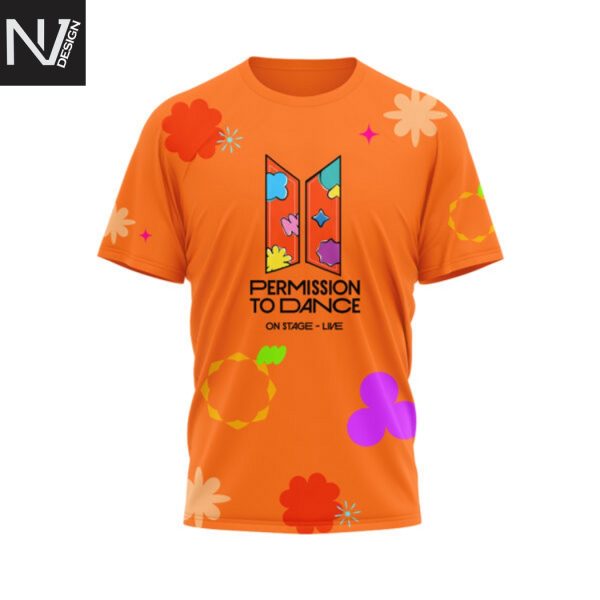 BTS Permission To Dance 3D T-Shirt