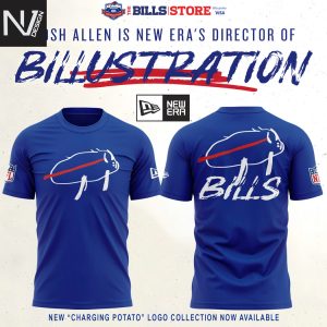 Buffalo Bills Josh Allen Is New Era Director Of Billustration 3D T-Shirt