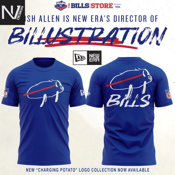 Buffalo Bills Josh Allen Is New Era Director Of Billustration 3D T-Shirt