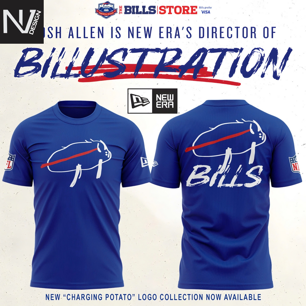 Buffalo Bills Josh Allen Is New Era Director Of Billustration 3D T-Shirt Buffalo Bills Josh Allen Is New Era Director Of Billustration 3D T-Shirt