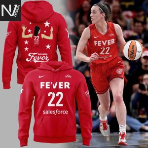 Caitlin Clark Indiana Fever 2025 Red Hoodie