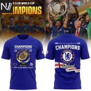 Chelsea 2025 Champions FIFA Club World Cup 3D T-Shirt