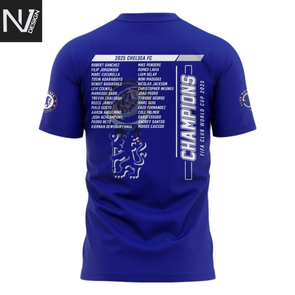 Chelsea Champions FIFA Club World Cup 2025 3D T-Shirt