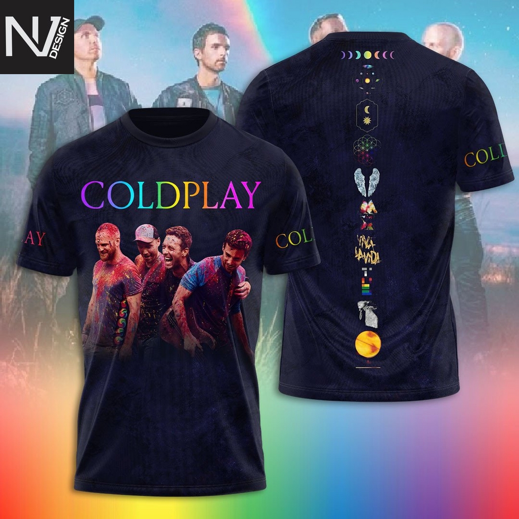 Coldplay A Head Full of Dreams 3D T-Shirt Coldplay A Head Full of Dreams 3D T-Shirt