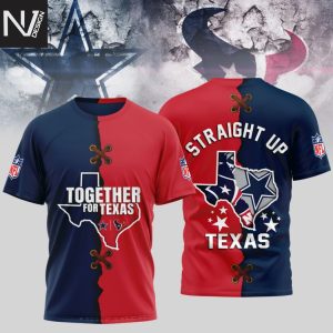 Dallas Cowboys x Houston Texans Together For Texas 3D T-Shirt