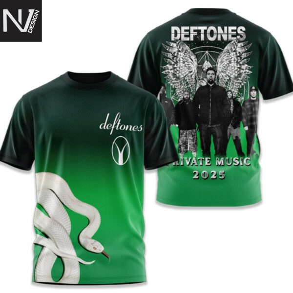 Deftones Private Music 2025 3D T-Shirt