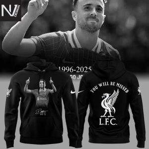Diogo Jota You Will Be Missed 1996-2025 Signature Hoodie