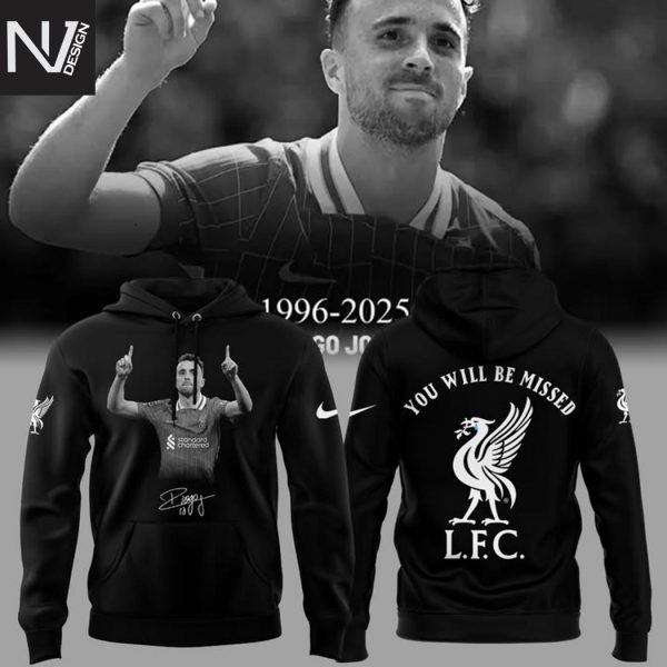 Diogo Jota You Will Be Missed 1996-2025 Signature Hoodie