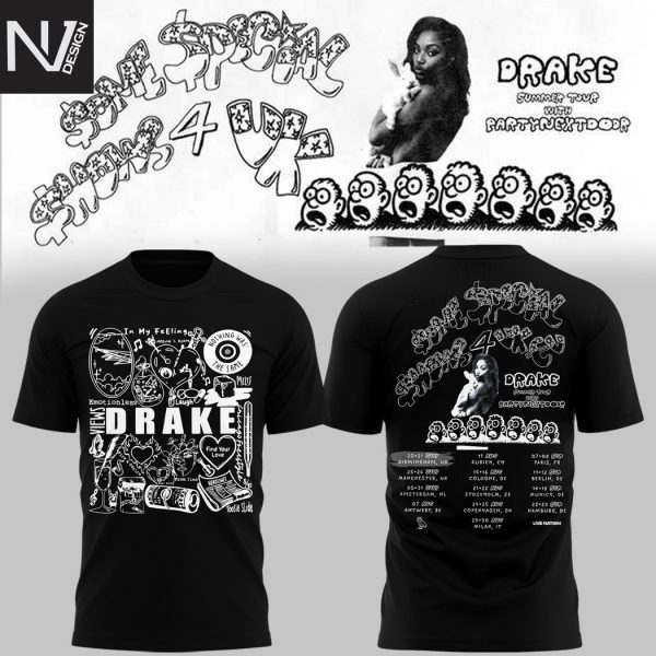 Drake Summer Tour to Birmingham 2025 3D T-Shirt – Black