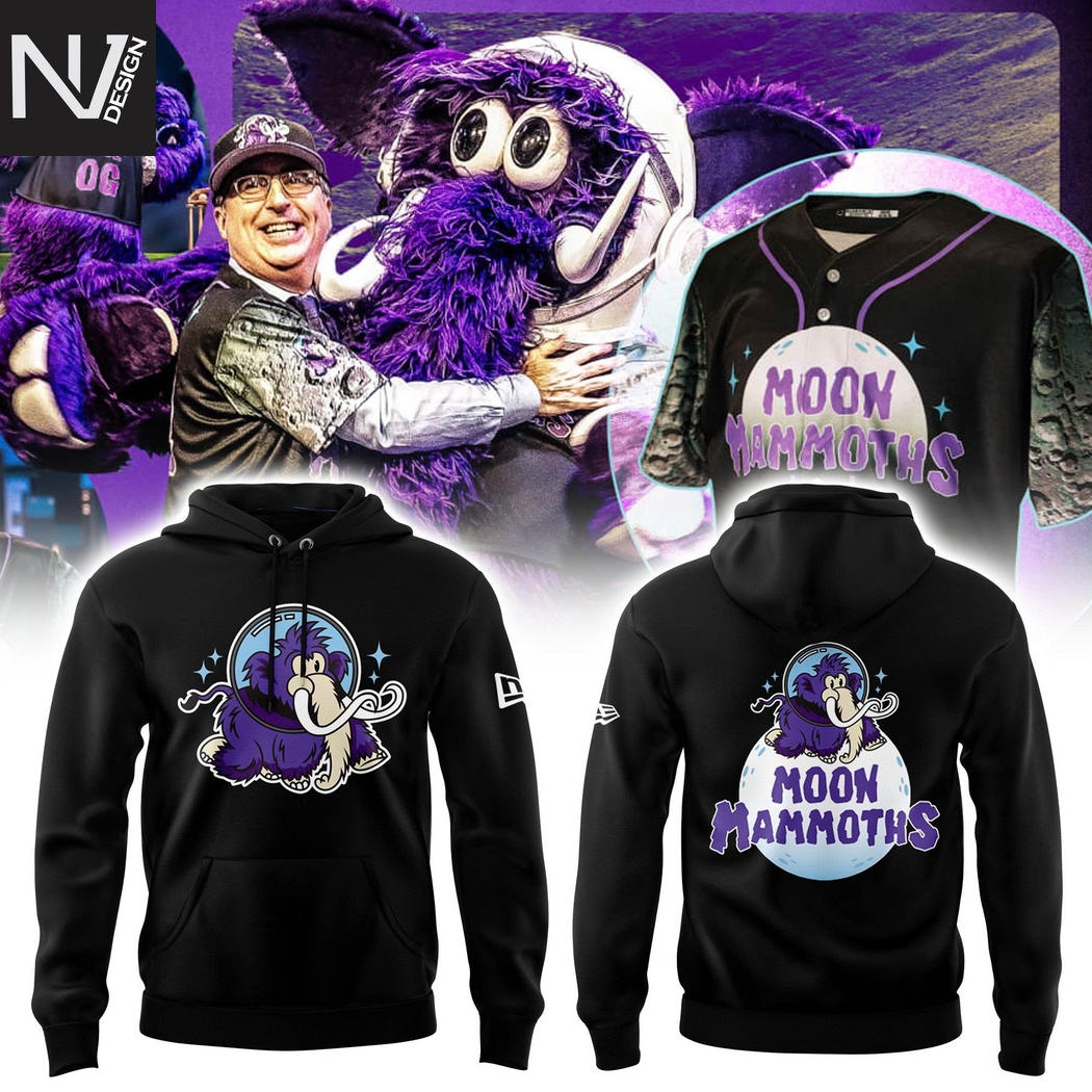 Erie SeaWolves BR Moon Mammoths 2025 Hoodie Erie SeaWolves BR Moon Mammoths 2025 Hoodie