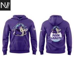 Erie SeaWolves BR Moon Mammoths 2025 Hoodie – Purple