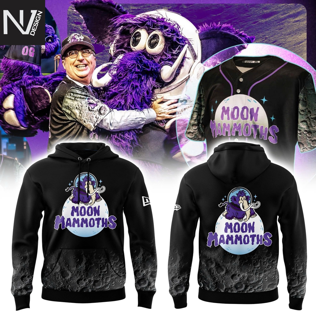 Erie SeaWolves BR Moon Mammoths Hoodie Erie SeaWolves BR Moon Mammoths Hoodie