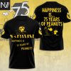 Peanuts 75th Anniversary 1950-2025 Charles M.Schulz Signature Thank You For The Memories 3D T-Shirt