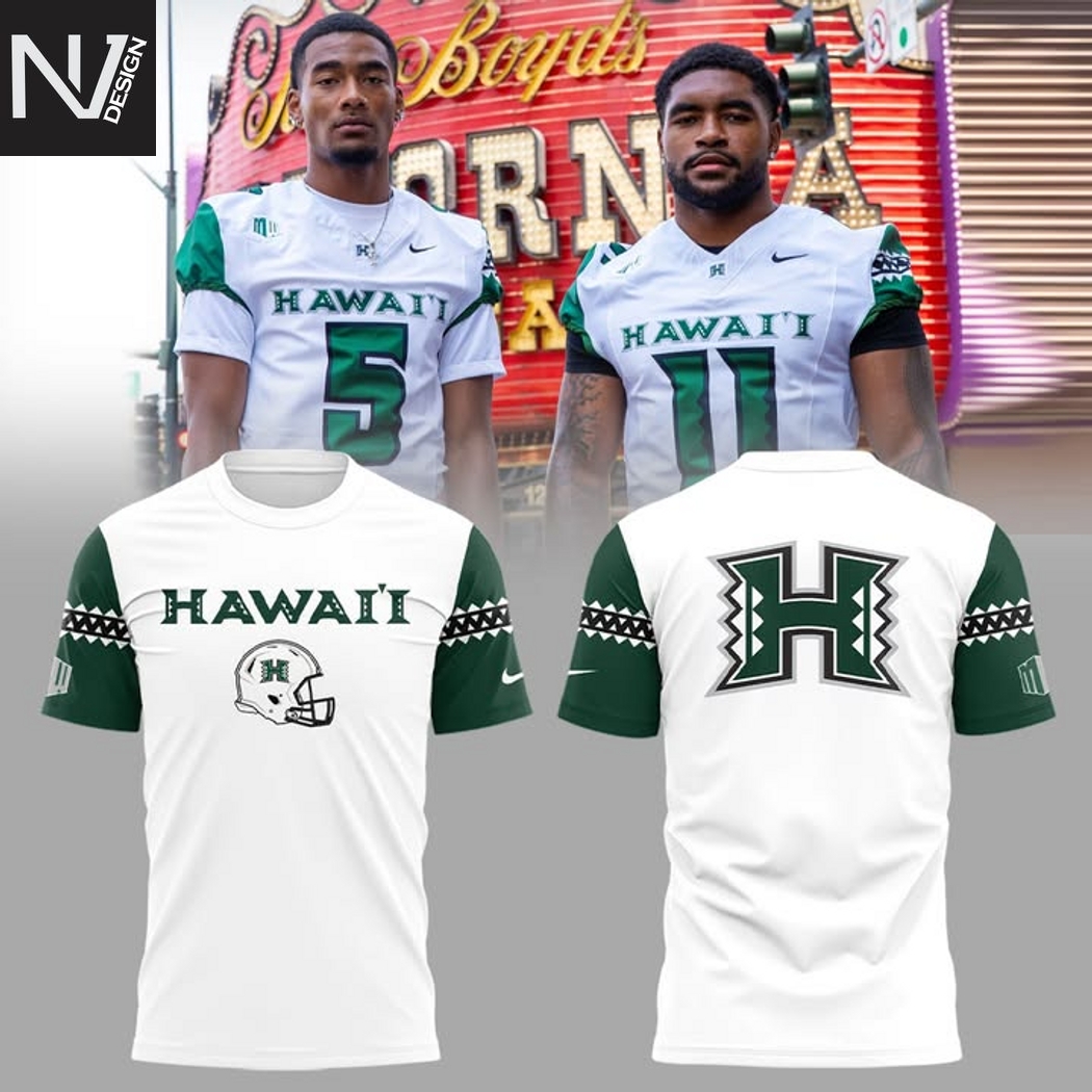 Hawaii Rainbow Warriors Football 2025 3D T-Shirt Hawaii Rainbow Warriors Football 2025 3D T-Shirt