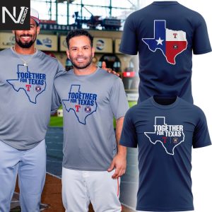 Houston Astros Together For Texas 2025 3D T-Shirt – Blue