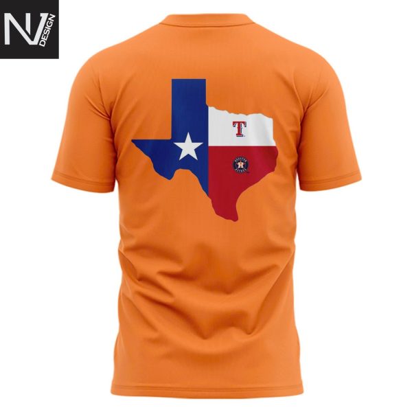 Houston Astros Together For Texas 2025 3D T-Shirt – Orange