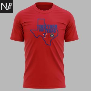Houston Astros Together For Texas 2025 3D T-Shirt – Red