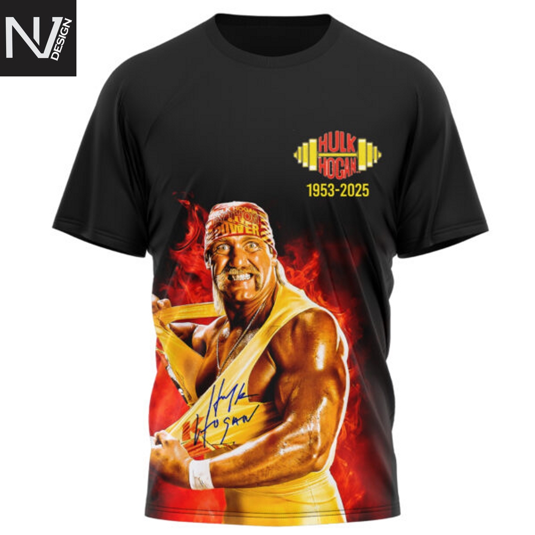 Hulk Hogan 1953-2025 Rest Easy Brother 3D T-Shirt Hulk Hogan 1953-2025 Rest Easy Brother 3D T-Shirt