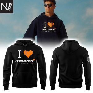 I Love Lando Norris LN4 Black Hoodie