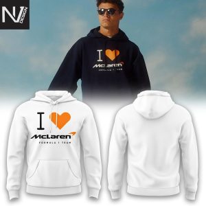 I Love Lando Norris LN4 White Hoodie