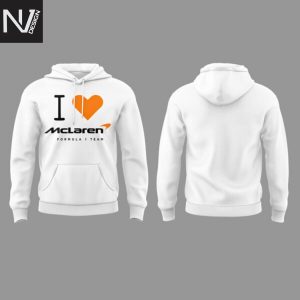 I Love Lando Norris LN4 White Hoodie