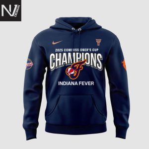 Indiana Fever 2025 WNBA Commissioner Cup Champions Now You Know Hoodie – Black
