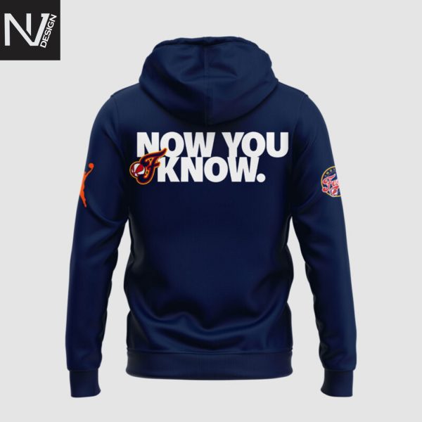 Indiana Fever 2025 WNBA Commissioner Cup Champions Now You Know Hoodie – Black
