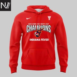 Indiana Fever 2025 WNBA Commissioner Cup Champions Now You Know Hoodie – Red
