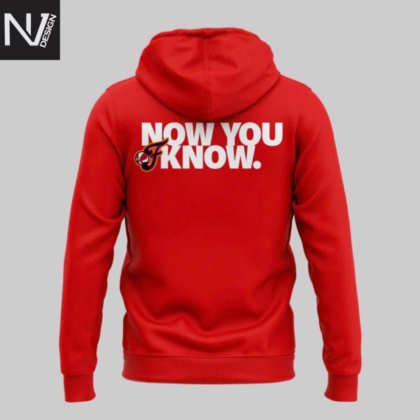 Indiana Fever 2025 WNBA Commissioner Cup Champions Now You Know Hoodie – Red